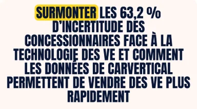 Workshop carVertical - Surmonter les 63,2 % d’incertitude des concessionnaires face à la technologie des VE et comment les données de carVertical permettent de vendre des VE plus rapidement